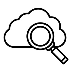 Cloud Searching Icon
