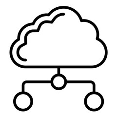 Cloud Networking Icon