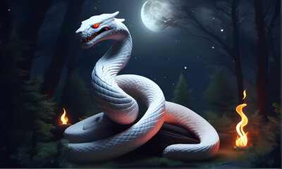 king of the white snake generative ai