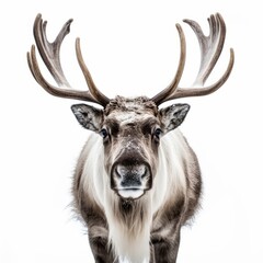 A Majestic Deer with Magnificent Antlers in Close-up