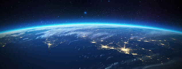 Obraz premium Close-up View of Earth in the Universe