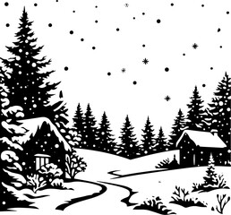 Snowy Winter Scene 6