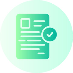 approved gradient icon