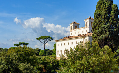 Villa Medici on Pincian hill in Rome, Italy