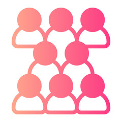 group gradient icon