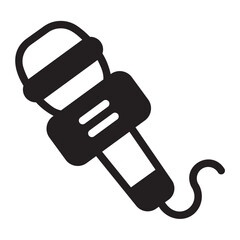 microphone glyph icon