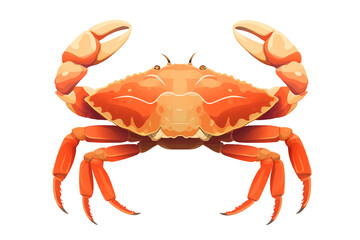 dungeness crab isolated vector style with transparent background illustration