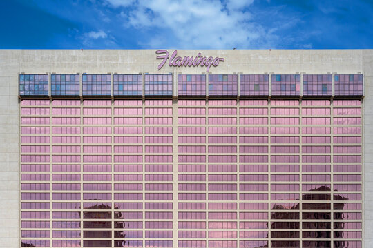 Las Vega, Nevada - May 17, 2023: Flamingo Hotel And Casino In Las Vegas Boulevard South (The Strip) During Daytime