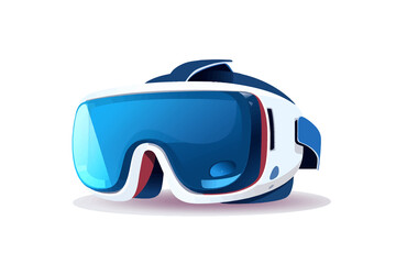 Virtual reality headset isolated vector style with transparent background illustration