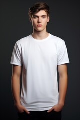 Obraz premium A basic t-shirt with no designs or logos AI generated illustration