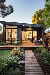 Wooden-style Cabin in the Forest