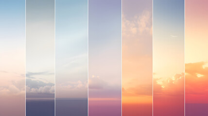 sunset in the city  in the style of sun-kissed palettes, minimalist typography,tonal variations in color,surreal animation