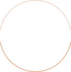 Simple Circle Logo Frame Border Illustration