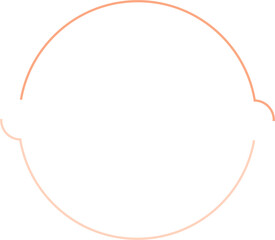 Simple Circle Logo Frame Border Illustration