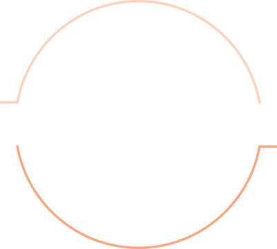 Simple Circle Logo Frame Border Illustration