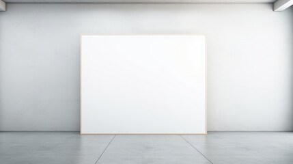 A blank canvas set against a clean white background  AI generated illustration