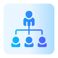 hierarchy gradient icon