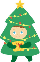 christmas tree with gifts