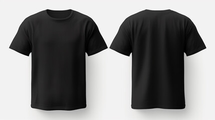 Naklejka premium blank black hoodie front and back for mockups