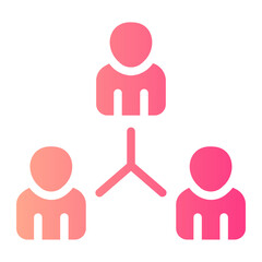 group gradient icon