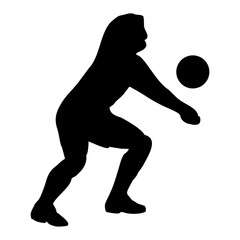 silhouette of people playing volleyball