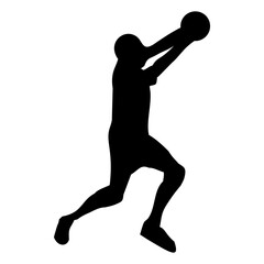 silhouette of people playing volleyball