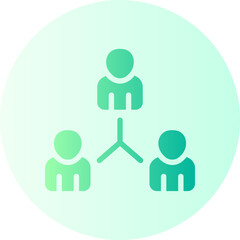 group gradient icon