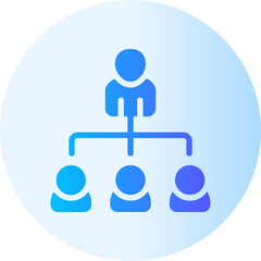 hierarchy gradient icon