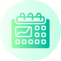 calendar gradient icon