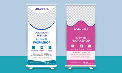 Corporate  Business Roll up Banner Template Design