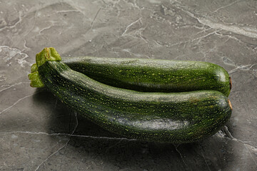 Raw young small green zucchini