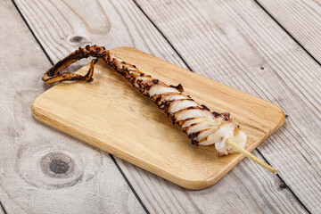 Delicous tasty Grilled octopus tentacle