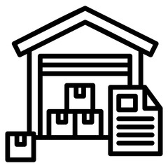 Inventory Icon Element For Design