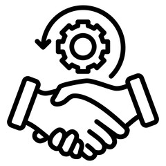 Collaboration Icon Element For Design