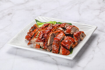 Asian cuisine - roasted duck with skin