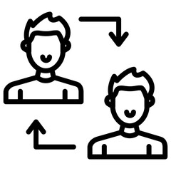 Collaboration Line Icon