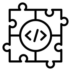 Integration Testing Line Icon