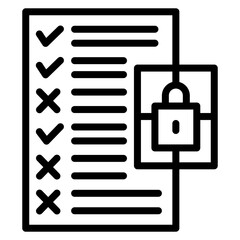 Security Testing Line Icon