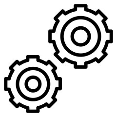 Configuration Management Line Icon