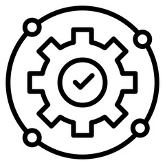 Network Efficiency Line Icon