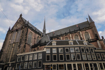 amsterdam Nieuwe Kerk (New Church), a landmark at the Dam Square. It is a 15th century church that...