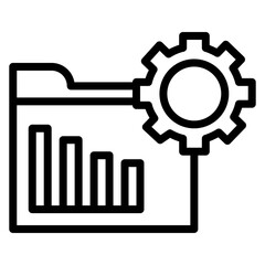 Data Management Line Icon