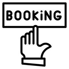 Booking Line Icon