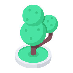 Isometric Garden  Trees icons