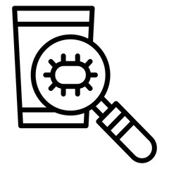 Contaminated Surfaces Line Icon