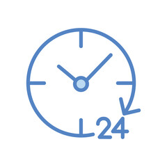 All Day icon isolate white background vector stock illustration.