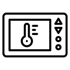 Thermostat Line Icon