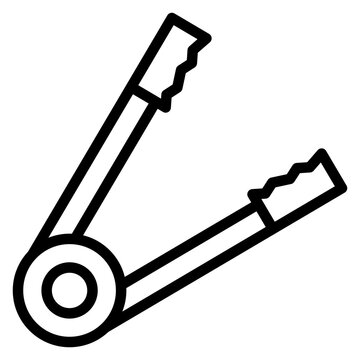 recommend clip art: Tongs Line Icon