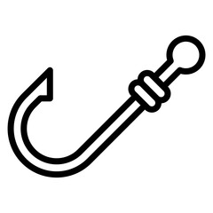 Fish Hook Line Icon