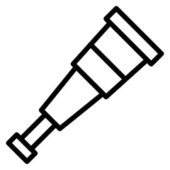 Monocular Line Icon